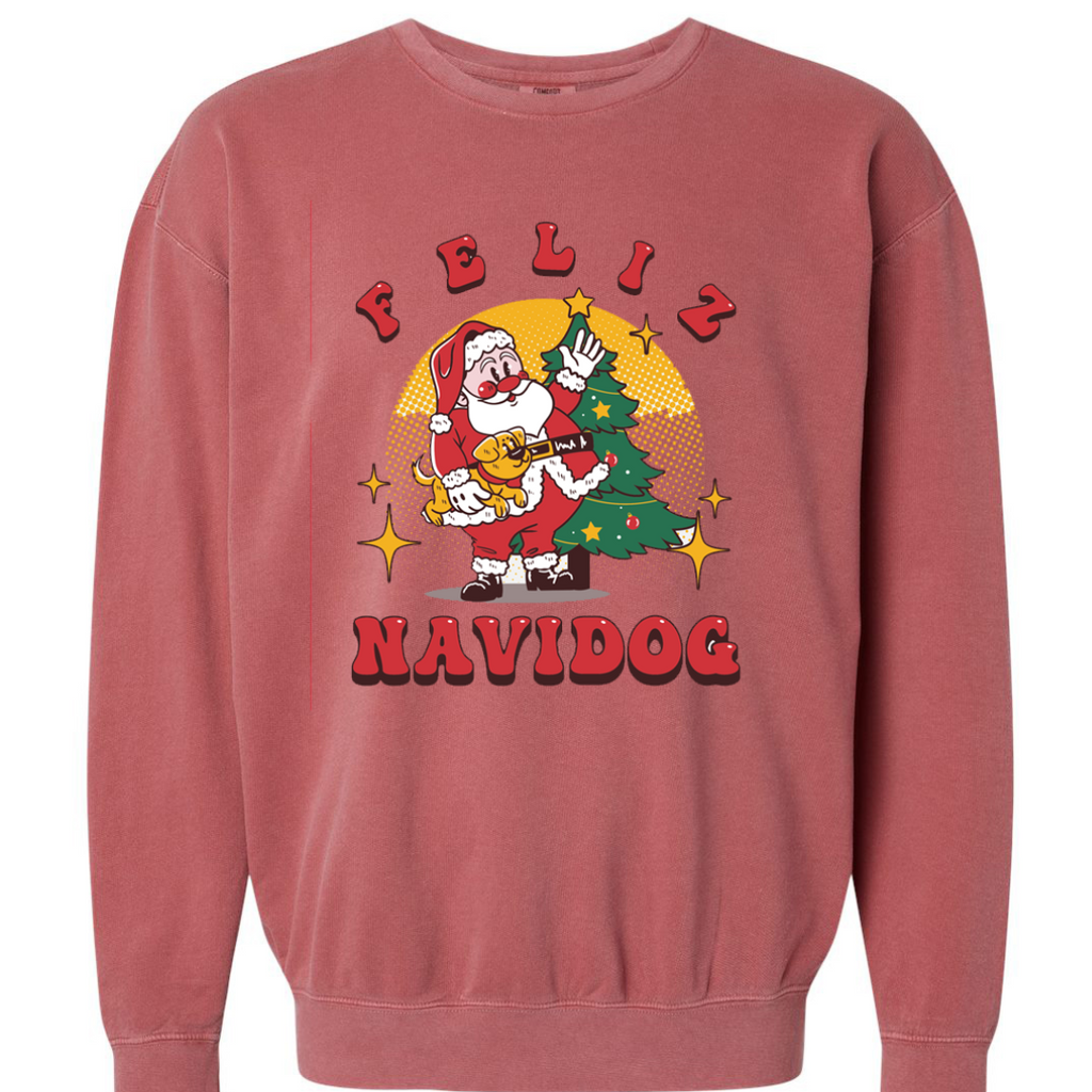 Feliz Navidog Santa Sweatshirt - Treat Dreams