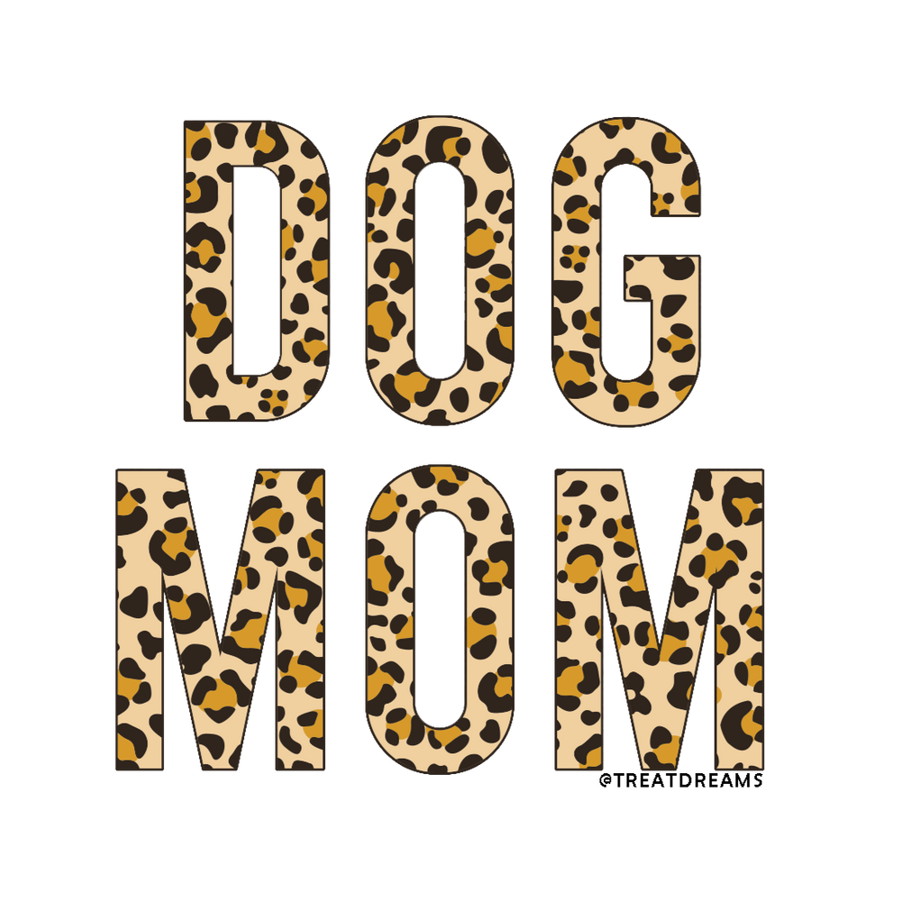 Dog Mom Leopard - Decal - Treat Dreams