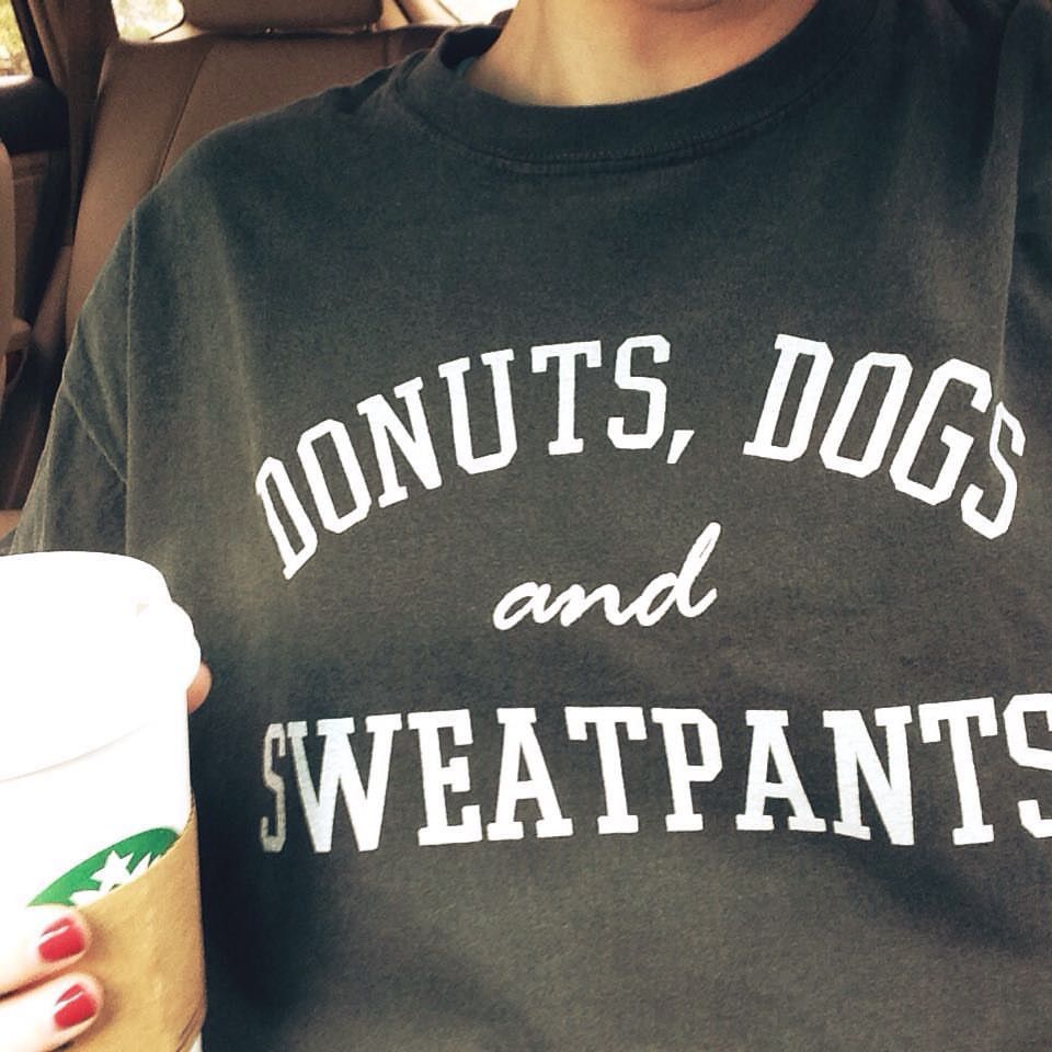 Donuts, Dogs and Sweatpants- Pepper Long Sleeve Shirt - Treat Dreams